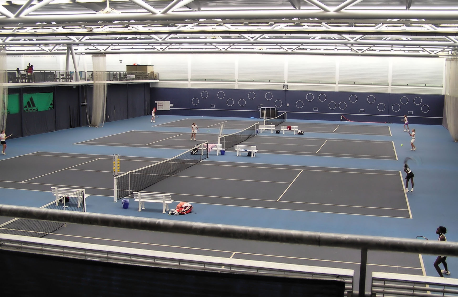 University of Bath - The University of Bath Sports Training Village indoor tennis courts, Bath, England